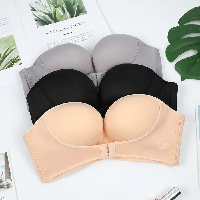 Invisible Push-Up Strapless Bra